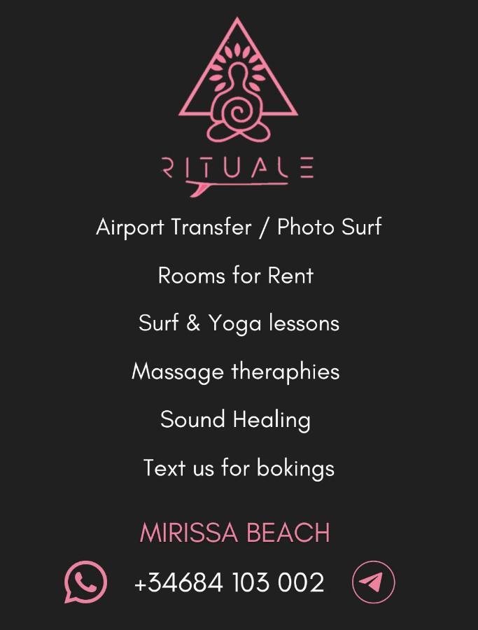 Rituale Guest House - Surf & Yoga มิริสซา ภายนอก รูปภาพ